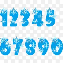 冰雪数字艺术字-空若网 冰雪数字艺术字-空若网