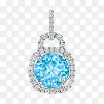 施华洛世奇首饰蓝色链坠-空若网 施华洛世奇首饰蓝色链坠-空若网