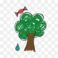 手绘小树-空若网 手绘小树-空若网