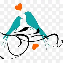 爱心喜鹊-空若网 爱心喜鹊-空若网