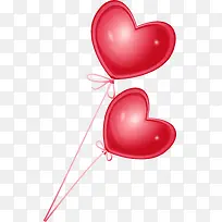 情人节红色爱心气球-空若网 情人节红色爱心气球-空若网