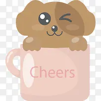 咖啡色的巴掌小狗-空若网 咖啡色的巴掌小狗-空若网