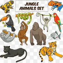 矢量卡通森林动物-空若网 矢量卡通森林动物-空若网