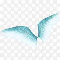 创意合成效果蓝色的翅膀-空若网 创意合成效果蓝色的翅膀-空若网