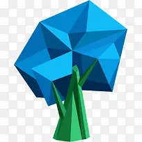 卡通几何树木-空若网 卡通几何树木-空若网