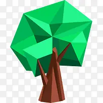 卡通几何树木-空若网 卡通几何树木-空若网