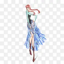 性感礼服设计插画稿-空若网 性感礼服设计插画稿-空若网