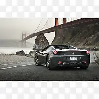 黑色宝马汽车创意-空若网 黑色宝马汽车创意-空若网