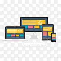 矢量电脑样机笔记本样机-空若网 矢量电脑样机笔记本样机-空若网