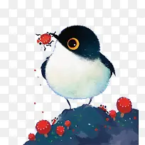 矢量小鸟吃虫子-空若网 矢量小鸟吃虫子-空若网