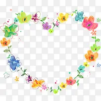 爱心花卉花圈海报背景-空若网 爱心花卉花圈海报背景-空若网