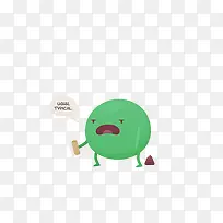 扁平化绿色豆子-空若网 扁平化绿色豆子-空若网