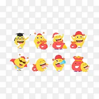 扁平化卡通形象素材-空若网 扁平化卡通形象素材-空若网