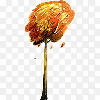 卡通手绘秋天树-空若网 卡通手绘秋天树-空若网