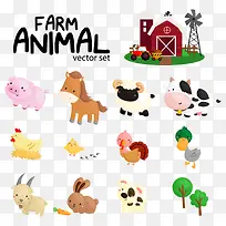 卡通动物与建筑-空若网 卡通动物与建筑-空若网