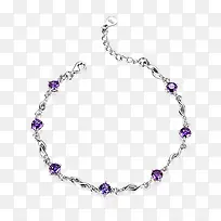 紫宝石纯银手链-空若网 紫宝石纯银手链-空若网
