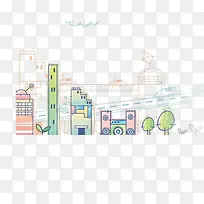 手绘房子-空若网 手绘房子-空若网