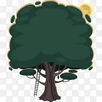 季节创意树矢量背景图设计-空若网 季节创意树矢量背景图设计-空若网