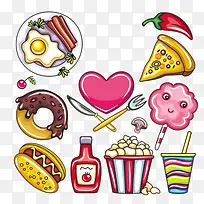 卡通食物手绘-空若网 卡通食物手绘-空若网