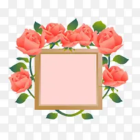 手绘玫瑰花板子-空若网 手绘玫瑰花板子-空若网