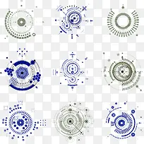 科技花纹矢量素材-空若网 科技花纹矢量素材-空若网