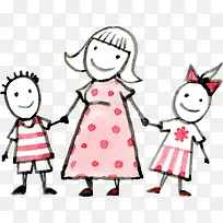 母亲节牵手的母子-空若网 母亲节牵手的母子-空若网