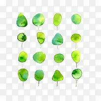 点装饰 树素材-空若网 点装饰 树素材-空若网