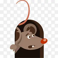 洞口的矢量卡通老鼠-空若网 洞口的矢量卡通老鼠-空若网