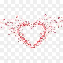 情人节红色音符爱心-空若网 情人节红色音符爱心-空若网