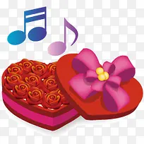 音符心形蛋糕-空若网 音符心形蛋糕-空若网