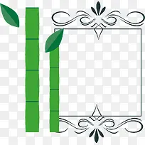 竹子矢量日式边框-空若网 竹子矢量日式边框-空若网