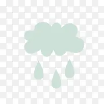 云雨水卡通矢量素材-空若网 云雨水卡通矢量素材-空若网