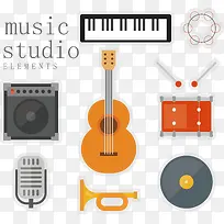 乐器插画设计-空若网 乐器插画设计-空若网