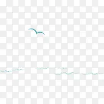 抽象海浪海鸥-空若网 抽象海浪海鸥-空若网