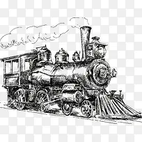 手绘火车-空若网 手绘火车-空若网