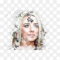 卡通水彩人物-空若网 卡通水彩人物-空若网