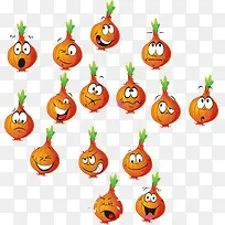 大蒜可爱表情矢量PNG素材-空若网 大蒜可爱表情矢量PNG素材-空若网