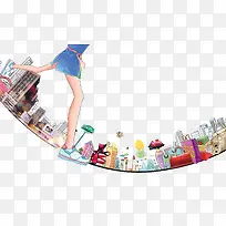 手绘卡通都市-空若网 手绘卡通都市-空若网