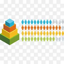 矢量立体彩色方块素材-空若网 矢量立体彩色方块素材-空若网
