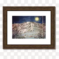 水彩画油画画框艺术水彩画染色-空若网 水彩画油画画框艺术水彩画染色-空若网