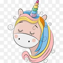 卡通粉色独角兽-空若网 卡通粉色独角兽-空若网