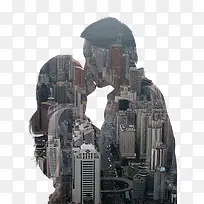 情侣剪影-空若网 情侣剪影-空若网