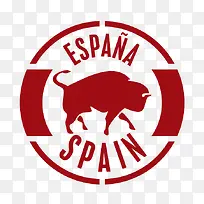 矢量复古创意素材旅游斗牛-空若网 矢量复古创意素材旅游斗牛-空若网