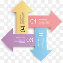 扁平化 分类 数字分类 箭头-空若网 扁平化 分类 数字分类 箭头-空若网