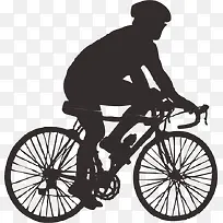 单车人物剪影-空若网 单车人物剪影-空若网