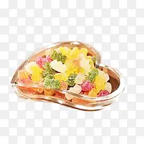 透明玻璃盘中的水果糖-空若网 透明玻璃盘中的水果糖-空若网