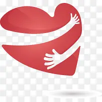 拥抱着红色的爱心-空若网 拥抱着红色的爱心-空若网