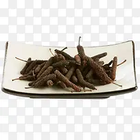 长方形碟子里的荜拨-空若网 长方形碟子里的荜拨-空若网