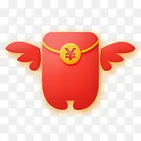 翅膀红包淘宝素材-空若网 翅膀红包淘宝素材-空若网