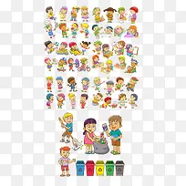 可爱的卡通儿童-空若网 可爱的卡通儿童-空若网